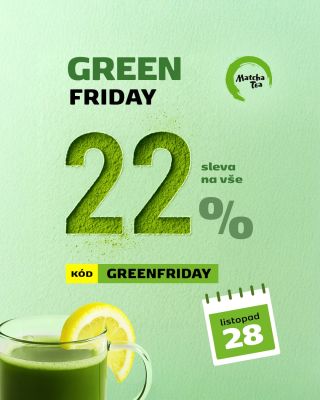 💚 GREEN FRIDAY – jen jeden jediný den! Pouze 28. 11. spouštíme zelenou akci roku: sleva 22 % na vše. Jestli chcete doplnit...