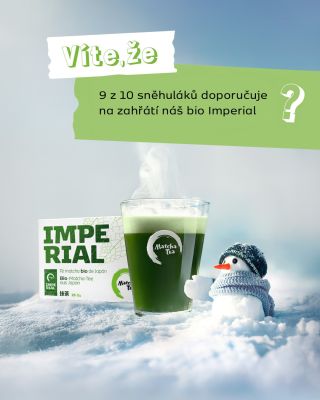 🍵 Bio Matcha Tea Imperial Prémiová japonská matcha s intenzivní chutí a výraznou zelenou barvou. V praktických čajových...